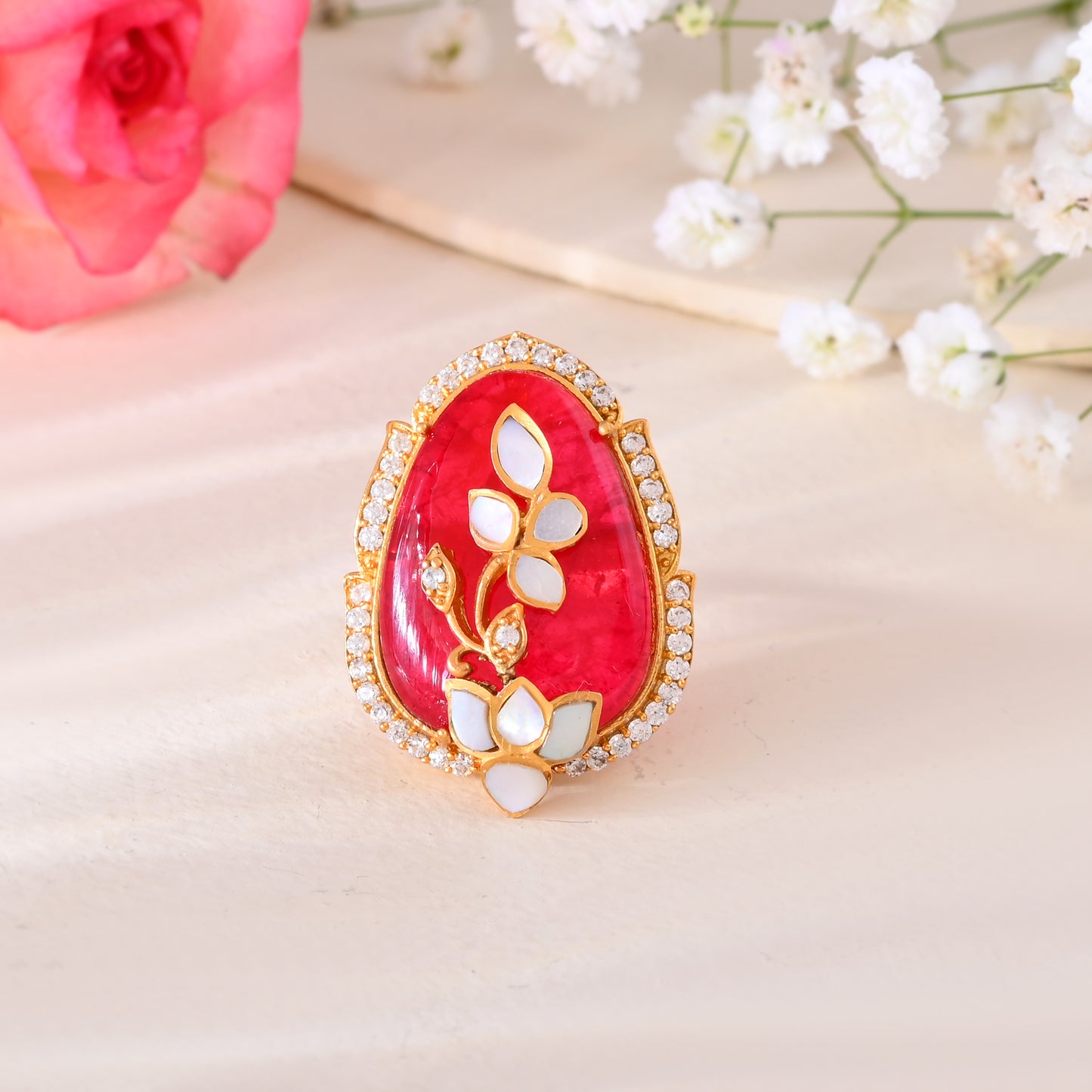 Oval stone FingerRing