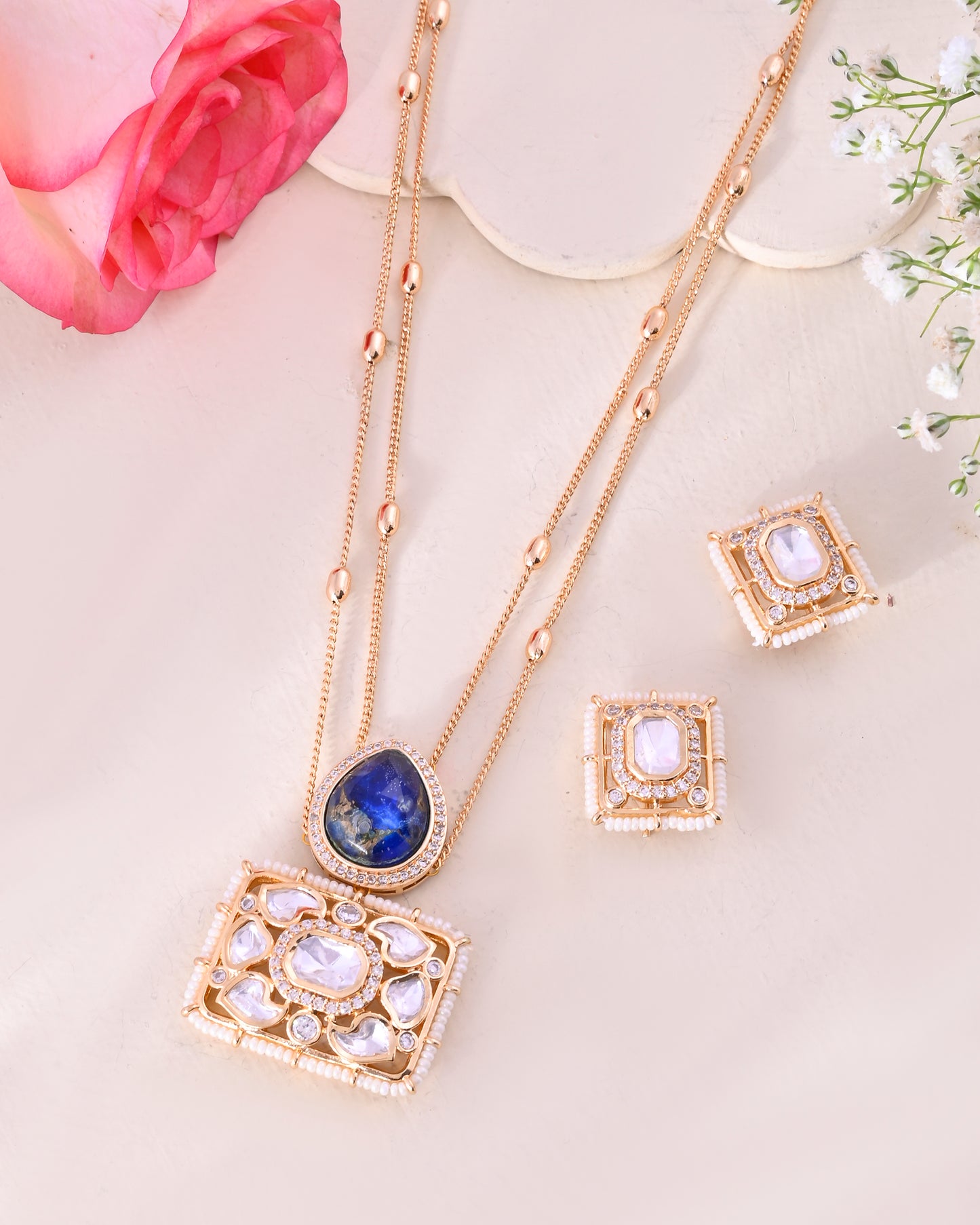 Double layer moissanite set
