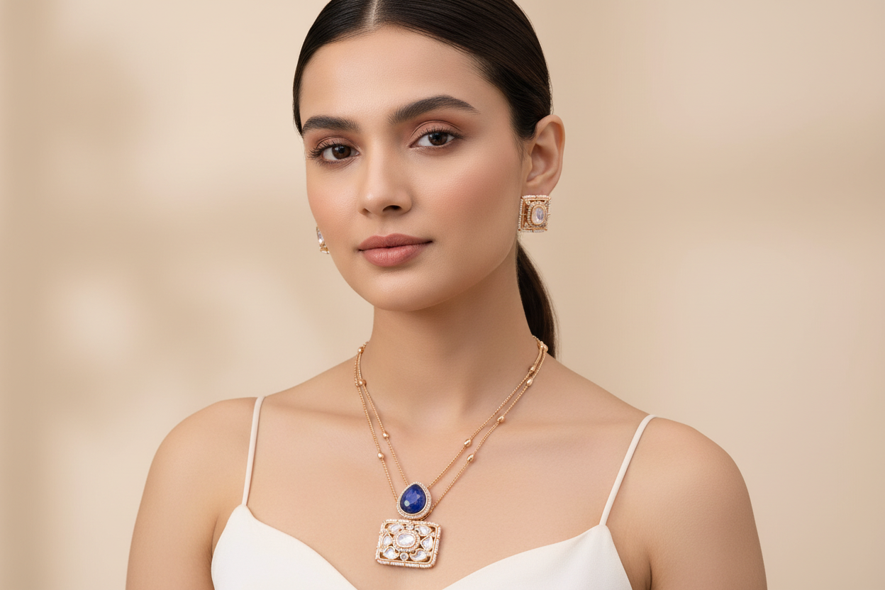 Double layer moissanite set