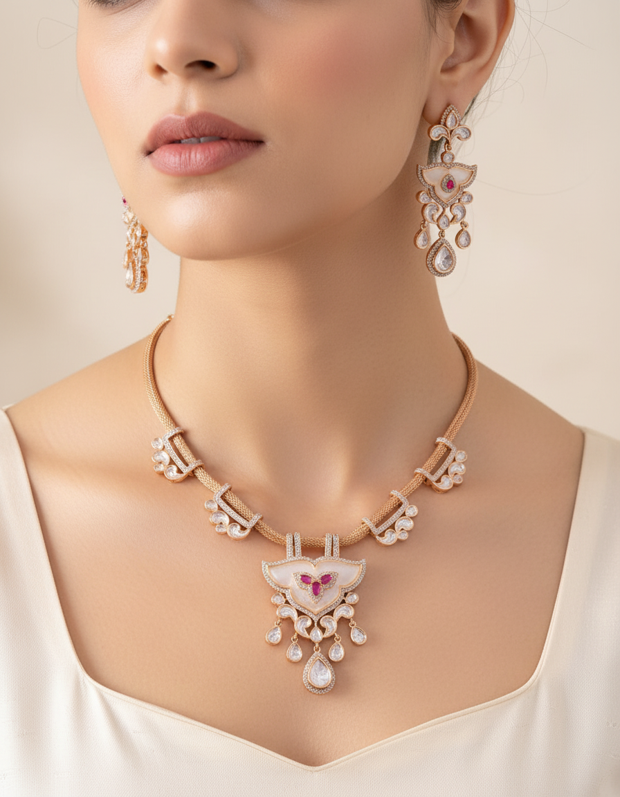 Feature royalty necklace