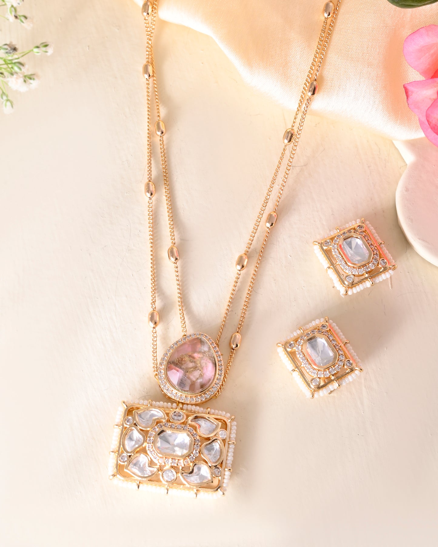 Double layer moissanite set
