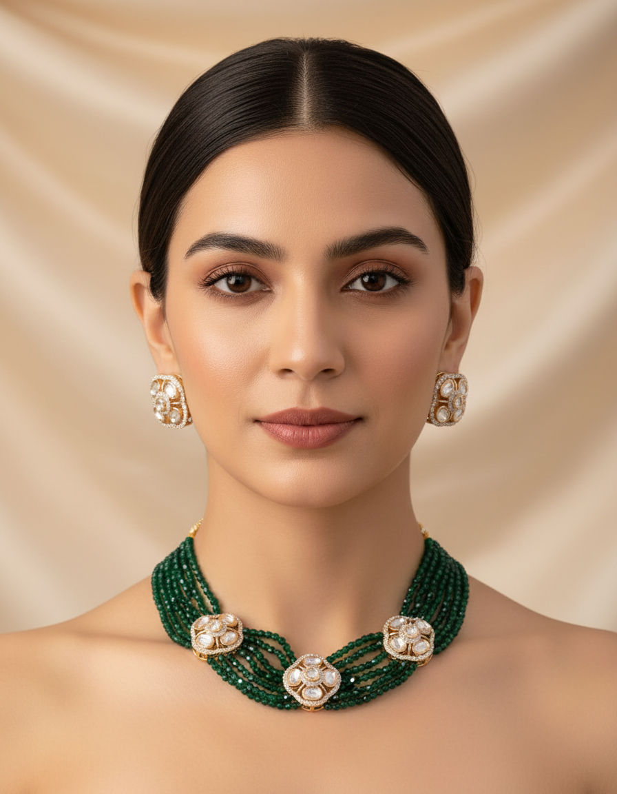 Tyaani kundan choker set