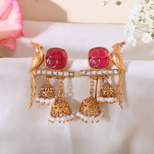 Panchi bani Apala earrings