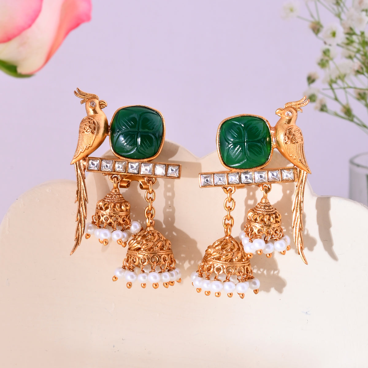 Panchi bani Apala earrings