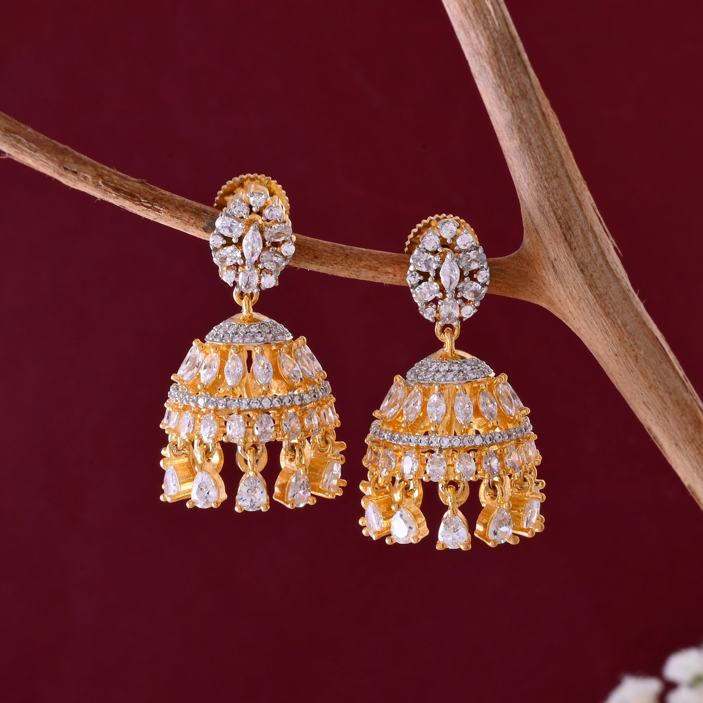 Golden Jhumkas
