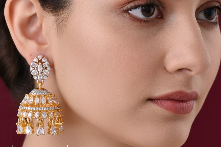 Golden Jhumkas